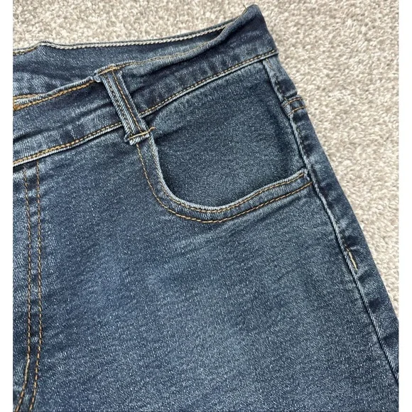 Armani Jeans Mens Jeans 33x28 Dark Wash Blue Straight Leg Designer Denim - Picture 13 of 16